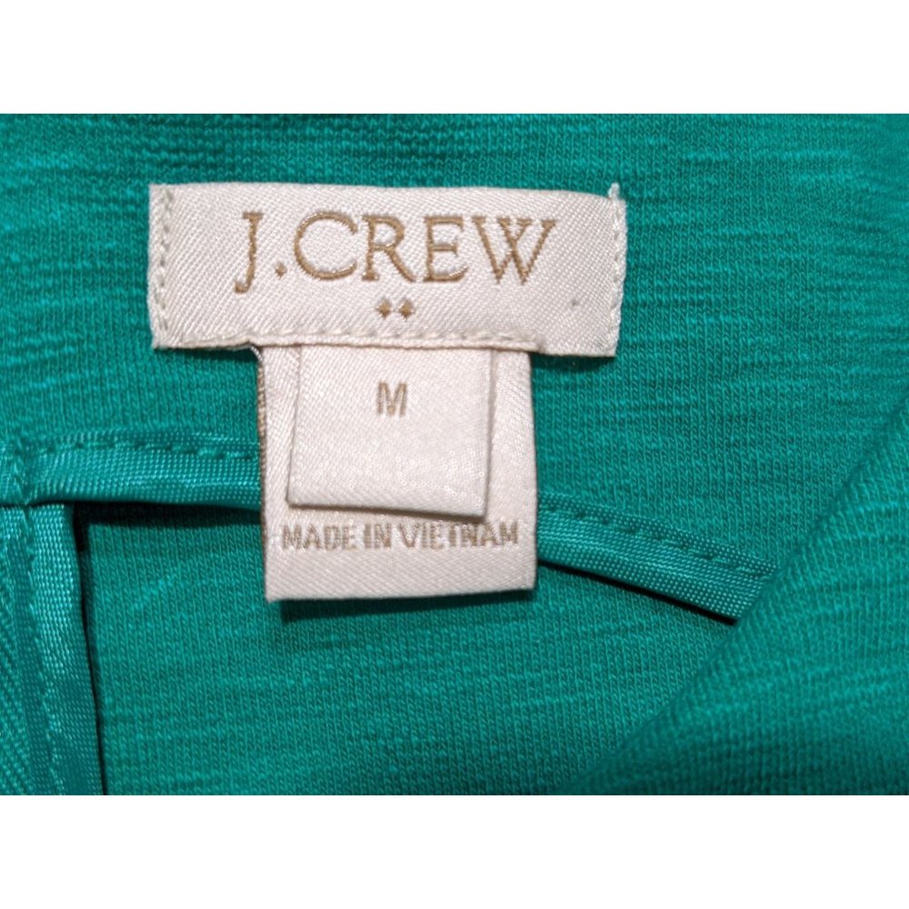 J.CREW Factory Daybreak sleeveless green Dress Style C0250 Size M - Picture 9 of 11